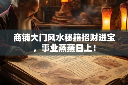 商铺大门风水秘籍招财进宝，事业蒸蒸日上！