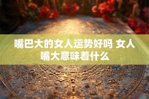 嘴巴大的女人运势好吗 女人嘴大意味着什么