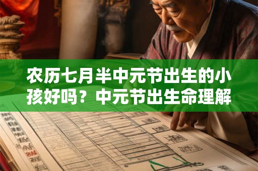 农历七月半中元节出生的小孩好吗？中元节出生命理解析