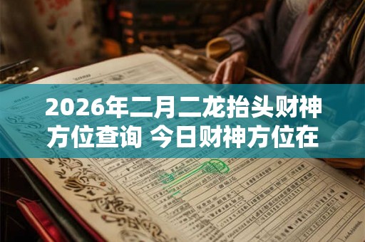 2026年二月二龙抬头财神方位查询 今日财神方位在哪