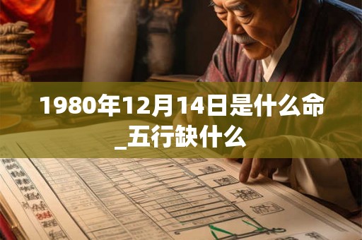 1980年12月14日是什么命_五行缺什么