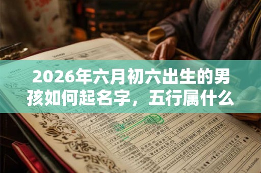 2026年六月初六出生的男孩如何起名字,五行属什么 2026年六月初六出生的男孩如何起名字,五行属什么