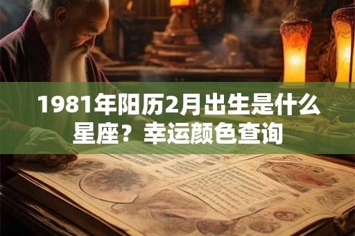 1981年阳历2月出生是什么星座？幸运颜色查询