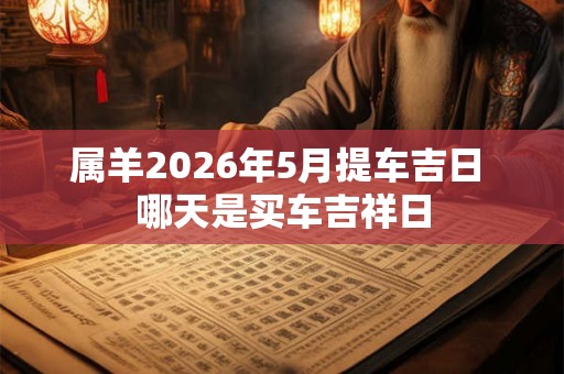 属羊2026年5月提车吉日 哪天是买车吉祥日 属羊2026年5月提车吉日 哪天是买车吉祥日