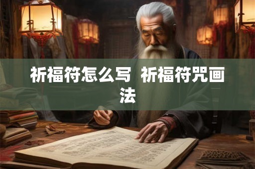 祈福符怎么写  祈福符咒画法