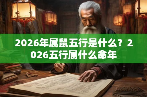 2026年属鼠五行是什么?2026五行属什么命年 2026年属鼠五行是什么?2026五行属什么命年