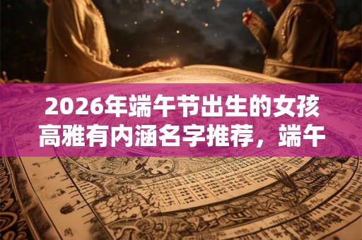 2026年端午节出生的女孩高雅有内涵名字推荐,端午出生的女孩克夫? 2026年端午节出生的女孩高雅有内涵名字推荐,端午出生的女孩克夫?