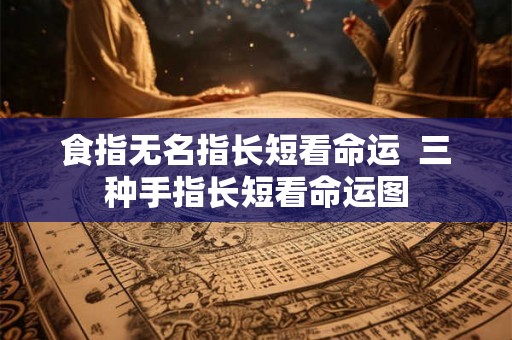 食指无名指长短看命运  三种手指长短看命运图