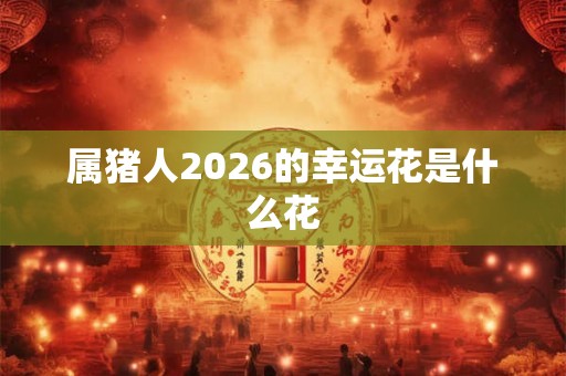 属猪人2026的幸运花是什么花