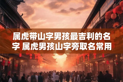 属虎带山字男孩最吉利的名字 属虎男孩山字旁取名常用字