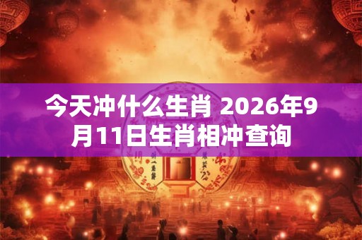 今天冲什么生肖 2026年9月11日生肖相冲查询 今天冲什么生肖 2026年9月11日生肖相冲查询