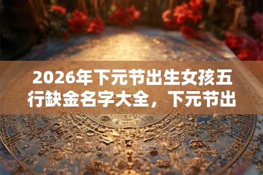 2026年下元节出生女孩五行缺金名字大全，下元节出生好不好？
