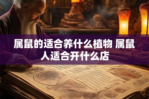 属鼠的适合养什么植物 属鼠人适合开什么店