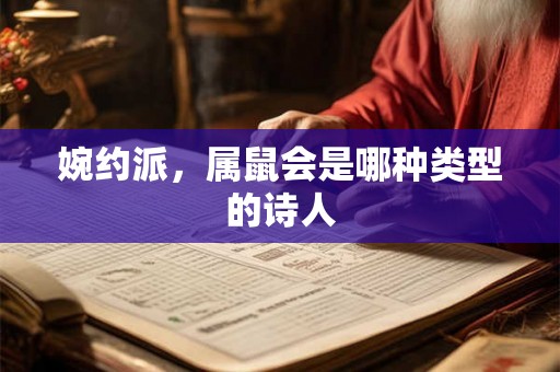 婉约派，属鼠会是哪种类型的诗人