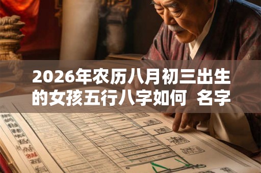 2026年农历八月初三出生的女孩五行八字如何  名字精选