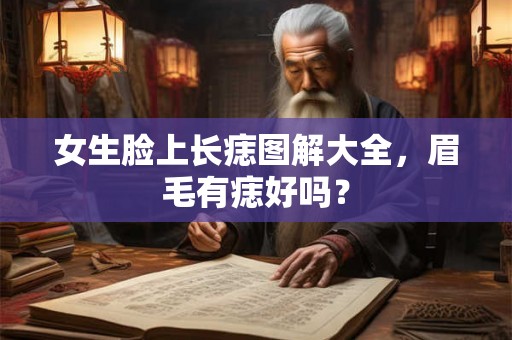 女生脸上长痣图解大全，眉毛有痣好吗？