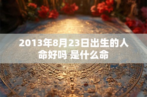 2013年8月23日出生的人命好吗 是什么命