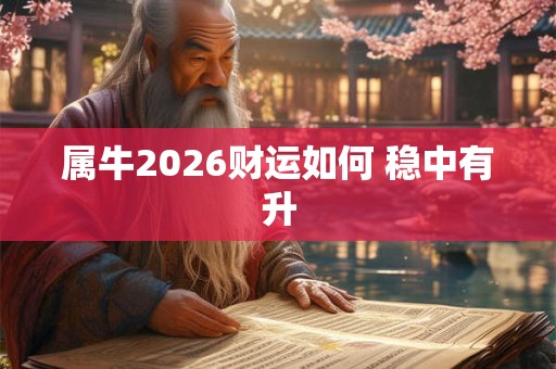 属牛2026财运如何 稳中有升