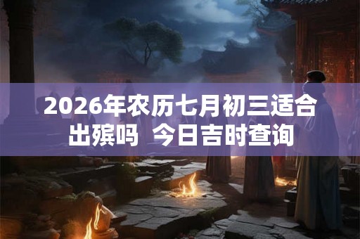 2026年农历七月初三适合出殡吗  今日吉时查询