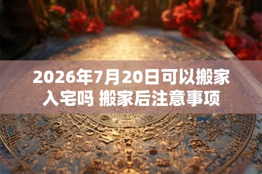 2026年7月20日可以搬家入宅吗 搬家后注意事项 2026年7月20日可以搬家入宅吗 搬家后注意事项
