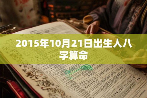 2015年10月21日出生人八字算命