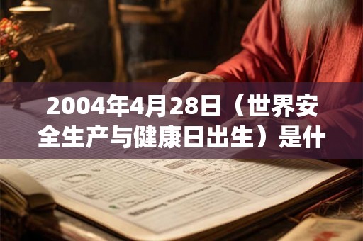 2004年4月28日(世界安全生产与健康日出生)是什么命_命运如何 2004年4月28日(世界安全生产与健康日出生)是什么命_命运如何