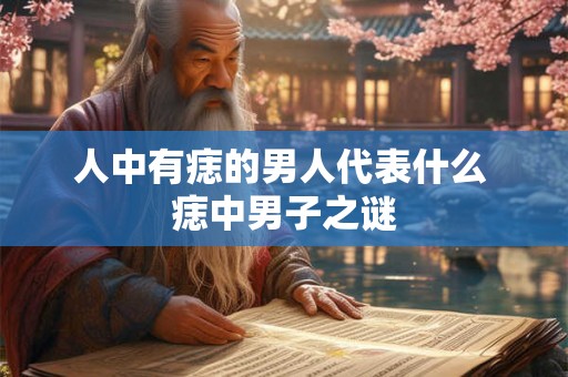 人中有痣的男人代表什么 痣中男子之谜 人中有痣的男人代表什么 痣中男子之谜