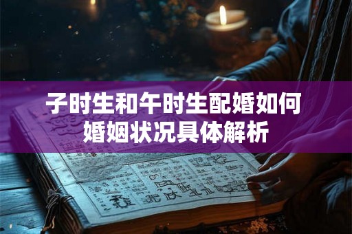 子时生和午时生配婚如何 婚姻状况具体解析
