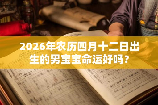 2026年农历四月十二日出生的男宝宝命运好吗？
