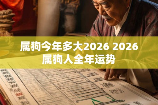属狗今年多大2026 2026属狗人全年运势 属狗今年多大2026 2026属狗人全年运势