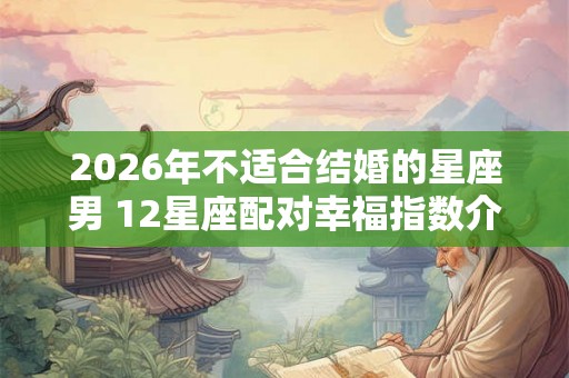2026年不适合结婚的星座男 12星座配对幸福指数介绍