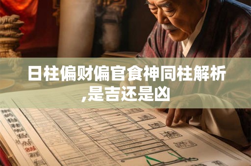 日柱偏财偏官食神同柱解析,是吉还是凶