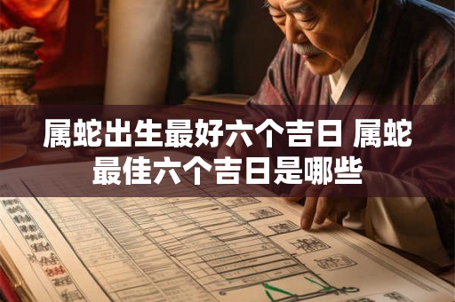 属蛇出生最好六个吉日 属蛇最佳六个吉日是哪些