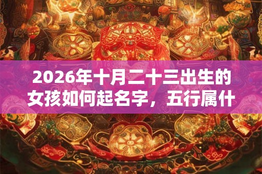 2026年十月二十三出生的女孩如何起名字，五行属什么