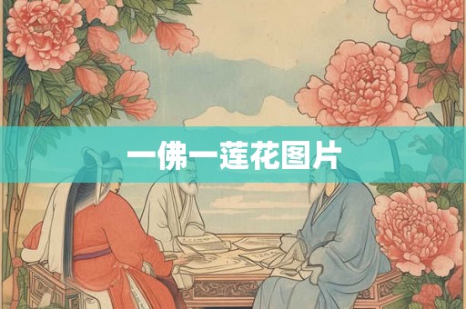 一佛一莲花图片