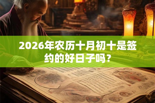 2026年农历十月初十是签约的好日子吗? 2026年农历十月初十是签约的好日子吗?