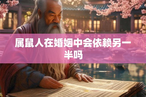 属鼠人在婚姻中会依赖另一半吗