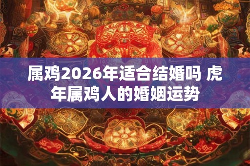 属鸡2026年适合结婚吗 虎年属鸡人的婚姻运势 属鸡2026年适合结婚吗 虎年属鸡人的婚姻运势