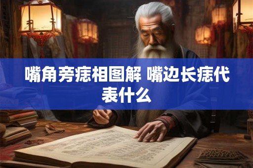嘴角旁痣相图解 嘴边长痣代表什么