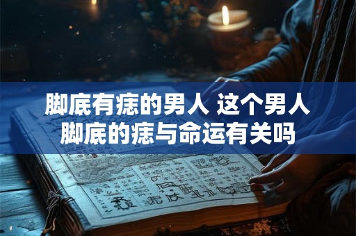 脚底有痣的男人 这个男人脚底的痣与命运有关吗