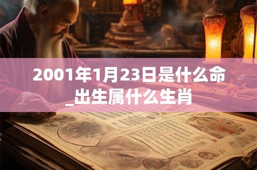 2001年1月23日是什么命_出生属什么生肖