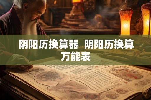 阴阳历换算器  阴阳历换算万能表