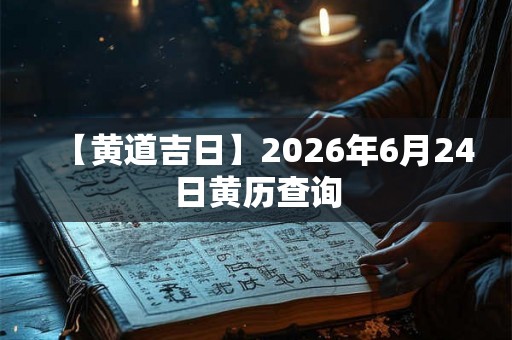 【黄道吉日】2026年6月24日黄历查询 【黄道吉日】2026年6月24日黄历查询
