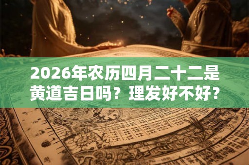 2026年农历四月二十二是黄道吉日吗？理发好不好？
