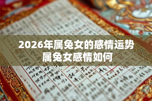 2026年属兔女的感情运势 属兔女感情如何
