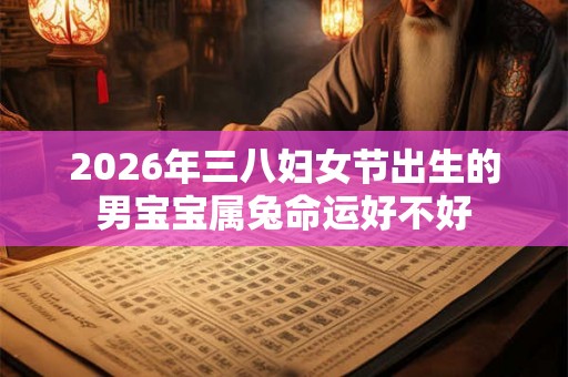2026年三八妇女节出生的男宝宝属兔命运好不好 2026年三八妇女节出生的男宝宝属兔命运好不好