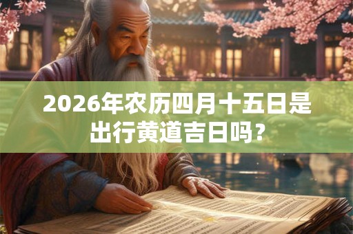 2026年农历四月十五日是出行黄道吉日吗? 2026年农历四月十五日是出行黄道吉日吗?