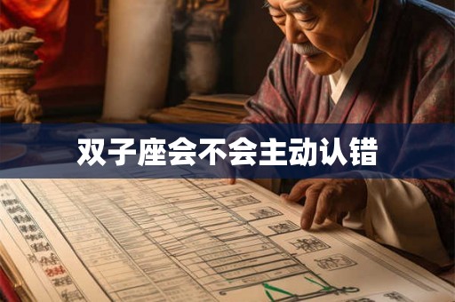 双子座会不会主动认错