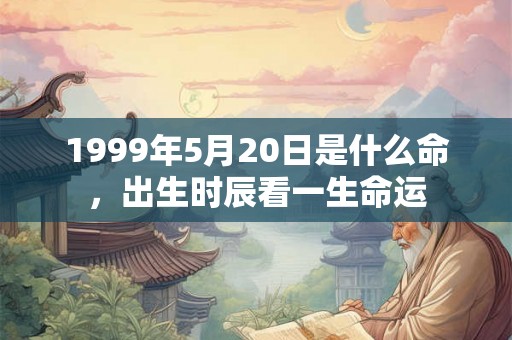 1999年5月20日是什么命，出生时辰看一生命运