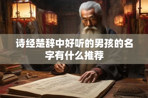 诗经楚辞中好听的男孩的名字有什么推荐